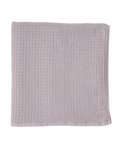 Uchino Waffle Twist 100% Cotton Bath Towel In Purple