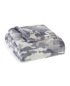 KENNETH COLE BLEND OUT CAMOUFLAGE ULTRA SOFT PLUSH THROW