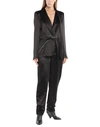 OFF-WHITE OFF-WHITE WOMAN JUMPSUIT BLACK SIZE 6 VISCOSE, CUPRO