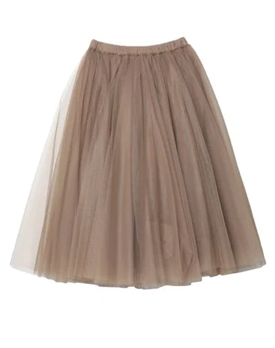 N°21 Midi Skirts In Sand