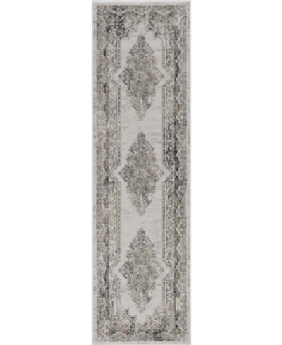 Km Home Abbey Kl32 Ivory 2'6" X 8' Runner Rug In Ivory/cream