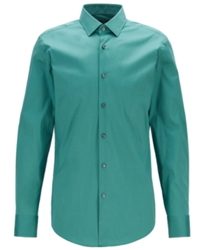 Hugo Boss Boss Men's Slim Fit Shirt In Open Green