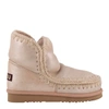 Mou Ankle Boots In Microglitter Rose Beige