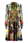 DOLCE & GABBANA PRINTED SILK DRESS,F6J8STGDV90 S9428