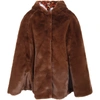 DOLCE & GABBANA BROWN CAPE FOR GIRL,L51B53 FUPU1 M0774