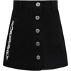 BURBERRY BLACK SKIRT FOR GIRL WITH LOGO,11562568