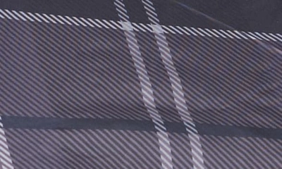 Barbour Tartan Plaid Mini Umbrella In Black/ Grey