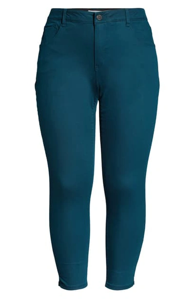 Wit & Wisdom Ab-solution High Waist Ankle Skinny Pants In Dark Teal