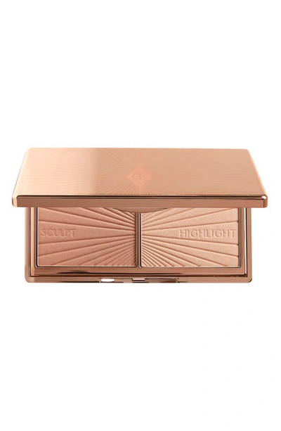 Charlotte Tilbury Mini Filmstar Bronze & Glow Contour Duo 0.12 oz/ 3.5 G In Light/medium
