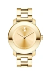 Movado Bold Medium Yellow Gold Plated Stainless Steel Watch, 36mm In Gold