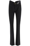 ATTICO PALAZZO TROUSERS WITH BELT
