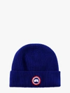 Canada Goose Wool Beanie In Blue In Blue