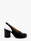 Maison Margiela 80mm Tabi Leather Pumps In Black