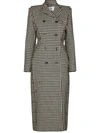 MARINE SERRE HOUNDSTOOTH-PATTERN DOUBLE-BREASTED COAT
