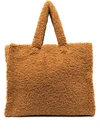 STAND STUDIO FAUX SHEARLING TOTE