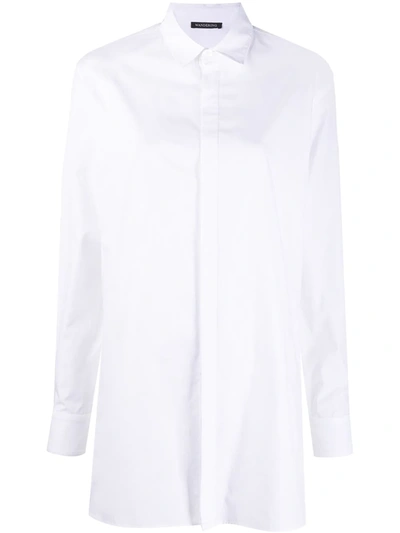 Wandering Longsleeved Cotton Shirt In White