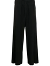 ISSEY MIYAKE PLEATED WIDE LEG TROUSERS