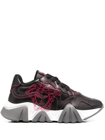 Versace Gv Signature Squalo Sneakers In Multi