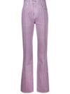 JACQUEMUS CORDUROY DETAIL HIGH-WAISTED TROUSERS