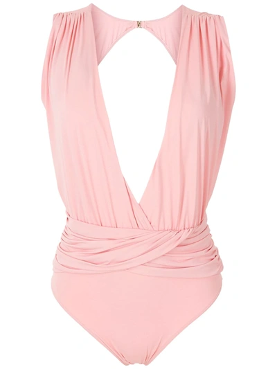 Brigitte Luma Cut-out Swimsuit In Pink