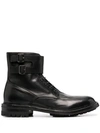 OFFICINE CREATIVE BUCKLED ANKLE BOOTS