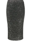 MICHAEL MICHAEL KORS GLITTER-EFFECT PENCIL SKIRT