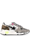 GOLDEN GOOSE RUNNING SOLE LACE-UP SNEAKERS