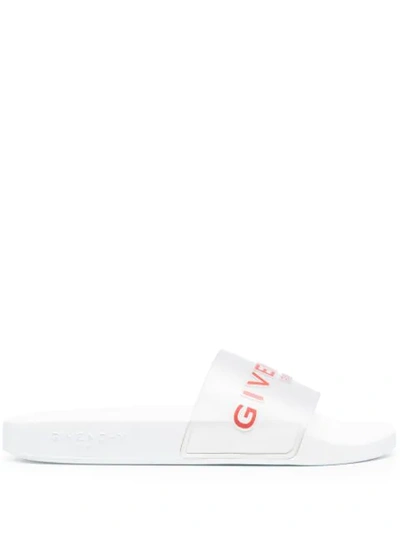 GIVENCHY LOGO-APPLIQUED SLIDES