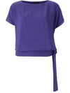 ALCAÇUZ ALISSA SIDE-TIE BLOUSE