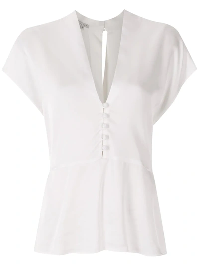 Alcaçuz Amiti Button-front Blouse In White