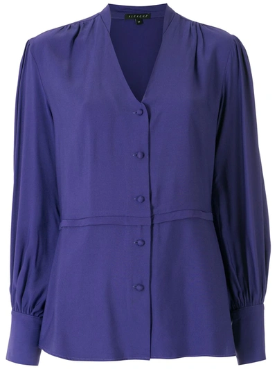 Alcaçuz Iara V-neck Blouse In Purple