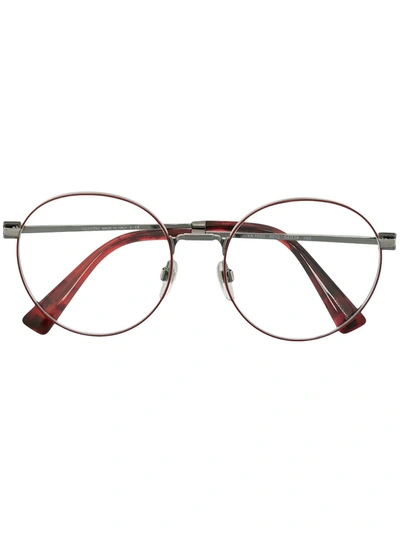 Valentino Garavani Round-frame Glasses In Red