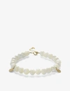 THE ALKEMISTRY THE ALKEMISTRY WOMEN'S GREY CINTA 18CT YELLOW GOLD AND MOTHER OF PEARL BEADED BRACELET,41916066