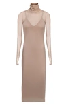 AFRM SHAILENE SHEER LONG SLEEVE DRESS,AED019902V