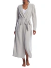 Barefoot Dreams Cozychic Lite Ribbed Long Robe In Silver