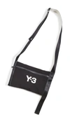Y-3 Ch3 Logo-print Shoulder Bag In Black/cream White