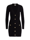 L Agence Breanna V-neck Mini Dress In Black