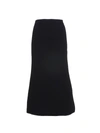 BALENCIAGA TECHNICAL WOOL A-LINE SKIRT,11564764