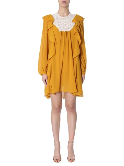 Philosophy Women's Yellow Polyester Dress