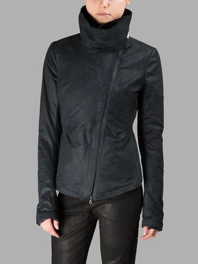 Isaac Sellam Black Leather Jacket In  Black Leather Jacket