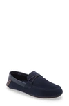 Ted Baker Seffel Faux Fur Lined Slipper In Navy