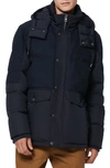 ANDREW MARC RHODES WATER RESISTANT HOODED PUFFER JACKET,AM0AD329