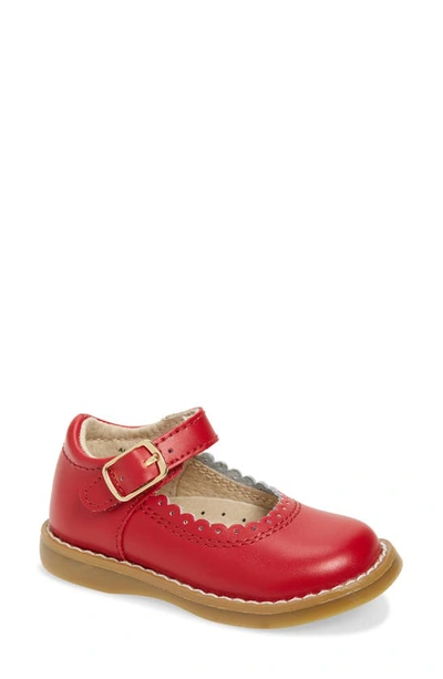 Footmates Kids' Allie Mary Jane In Apple Red