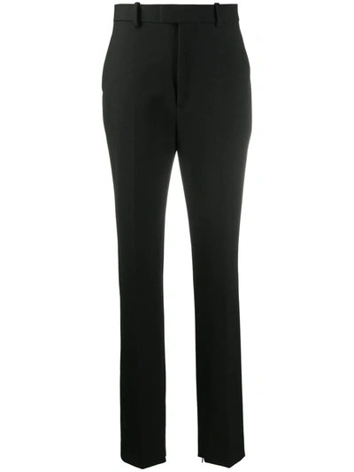 Bottega Veneta Slit-cuffs Tailored Trousers In Black