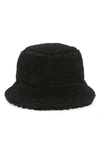 GANNI TEDDY FLEECE BUCKET HAT,A2887