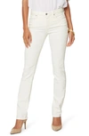 Nydj Sheri Slim Jeans In Optic White In Vanilla