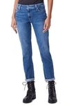 Paige Brigitte Transcend Blue Slim Boyfriend Jeans In Roadhouse