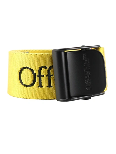 Off-white Yellow Nylon Belt