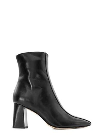 Leqarant Black Leather Ankle Boot '70'