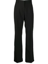 Msgm High-waisted Tailored Trousers In Black